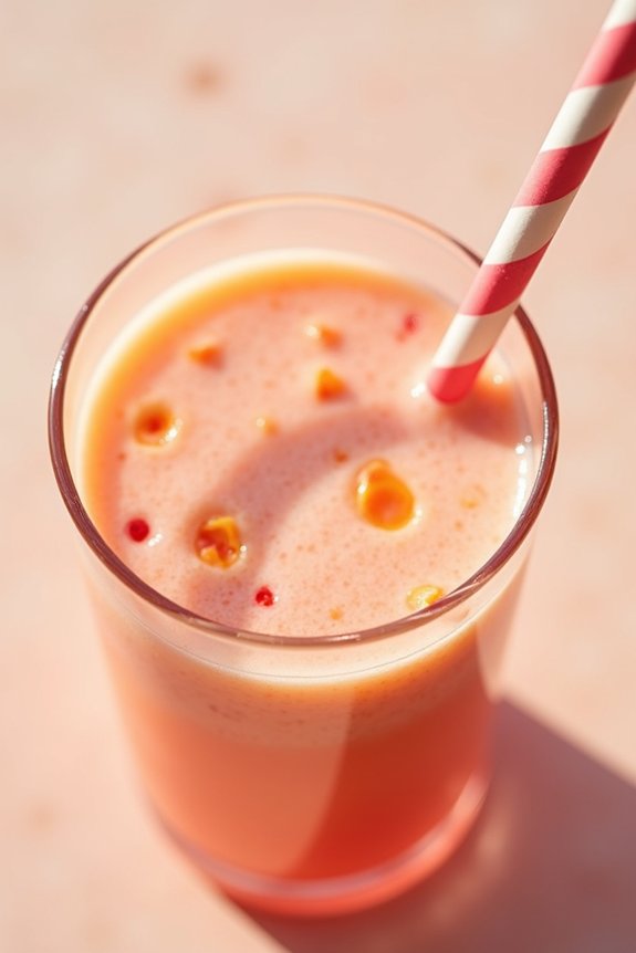 apricot strawberry smoothie delight