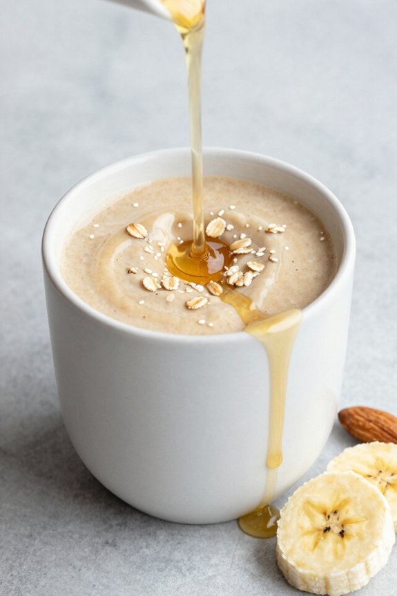 banana almond oatmeal smoothie