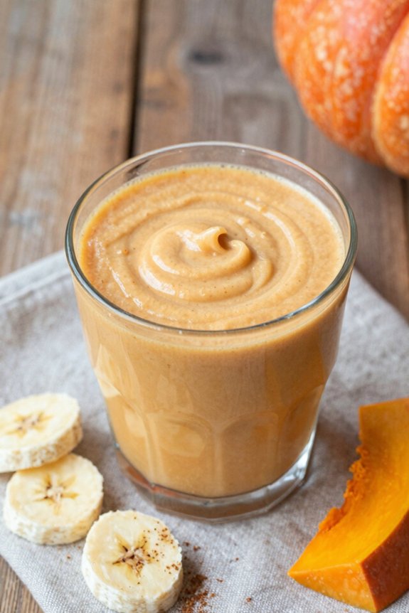 banana and pumpkin smoothie