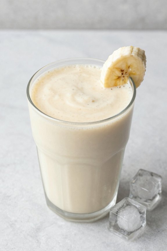 banana smoothie with milk