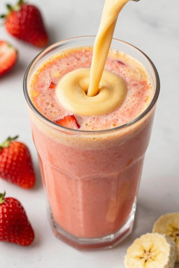 banana strawberry tropical smoothie