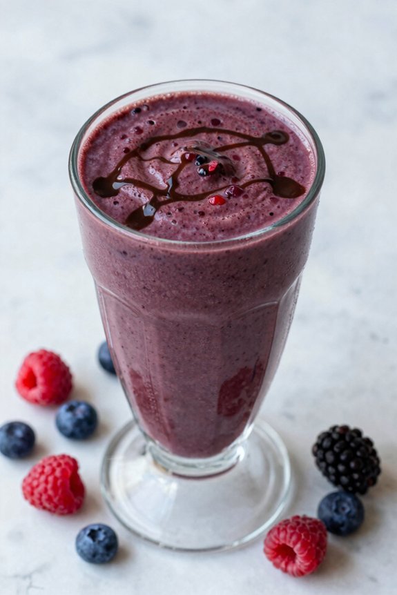 berry blended smoothie recipe