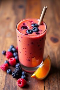 berry orange morning smoothie
