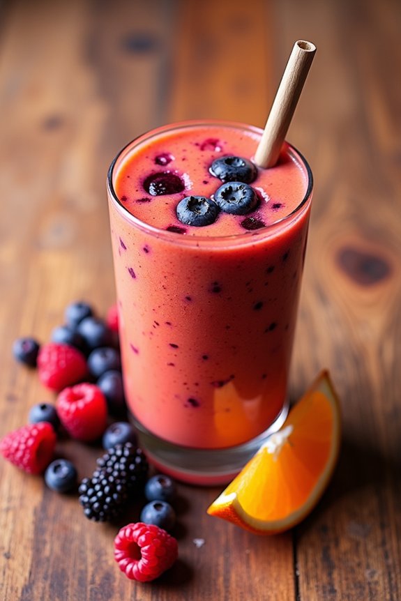 berry orange morning smoothie
