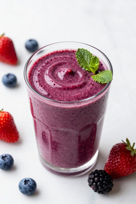 berry smoothie morning delight