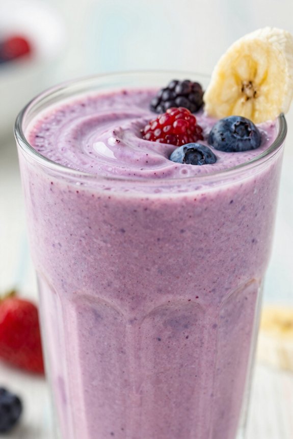 blend berries and banana