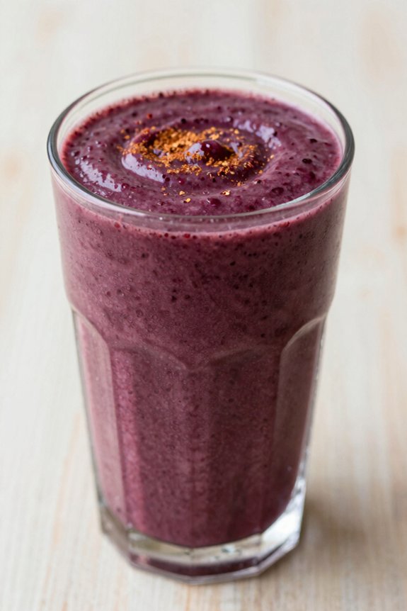 blend berries milk yogurt