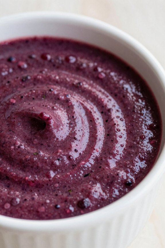 blend berries with spinach