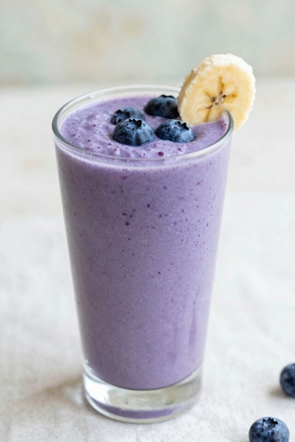 blend blueberries bananas enjoy