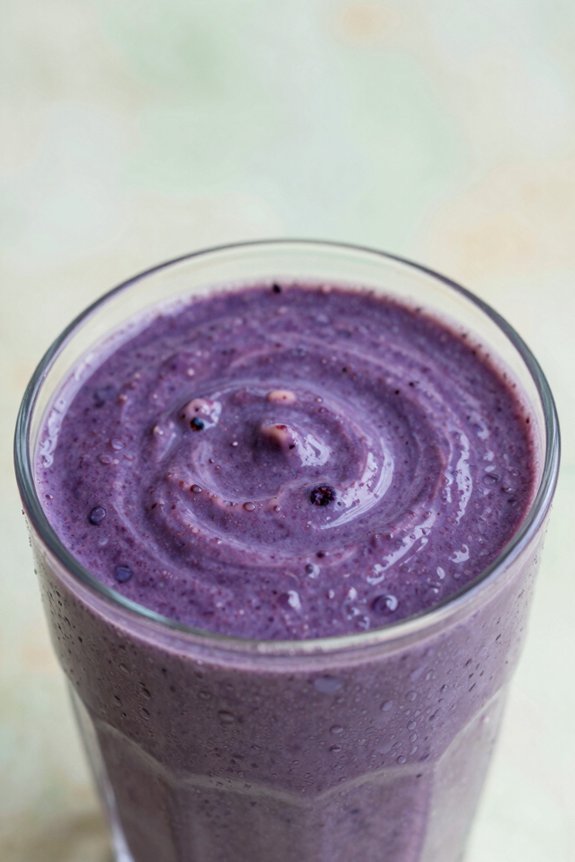 blend blueberries oats water