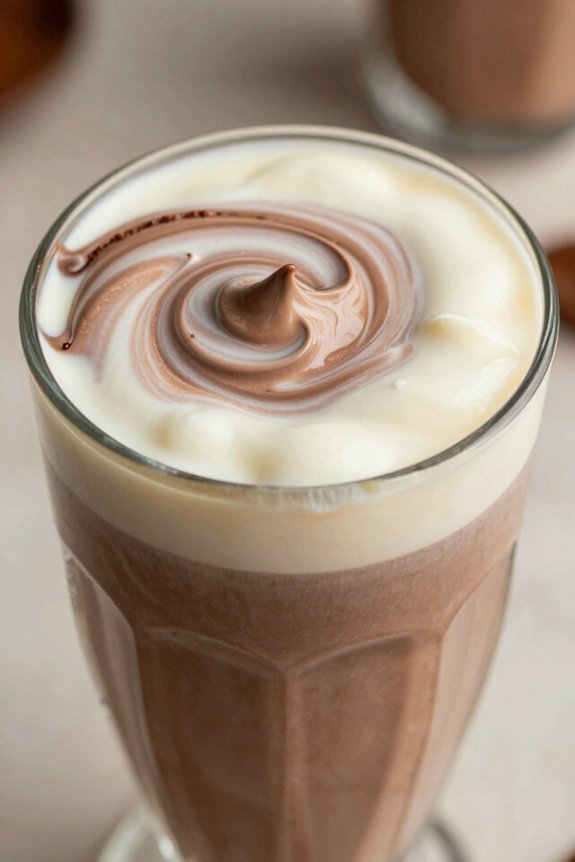 blend chocolate vanilla smooth