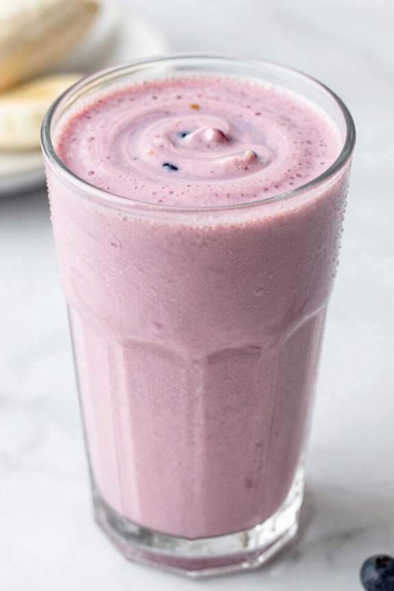 blend creamy banana berry