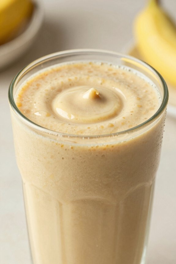 blend creamy banana smoothie