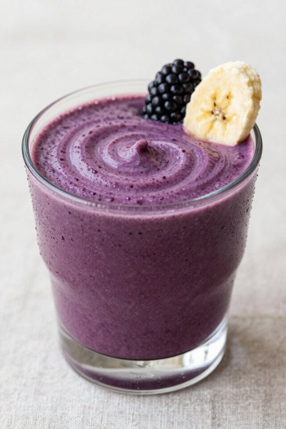 blend creamy blackberry banana