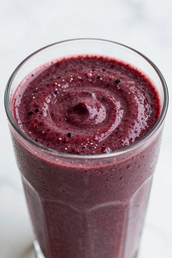 blend creamy cherry smoothie