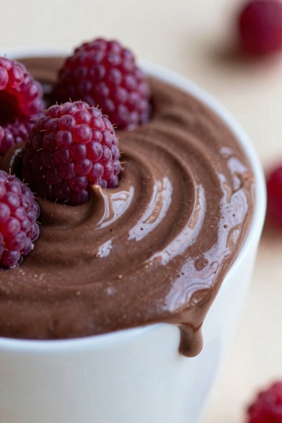 blend creamy chocolate raspberry