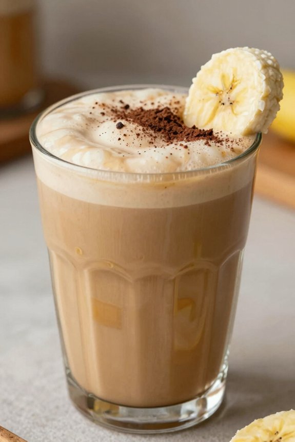 blend creamy espresso banana smoothie