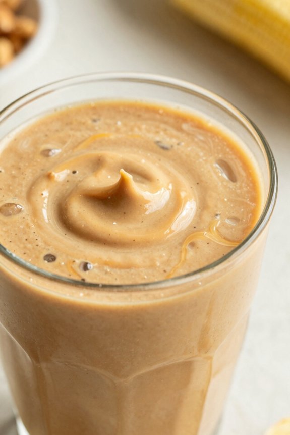 blend creamy peanut butter smoothie