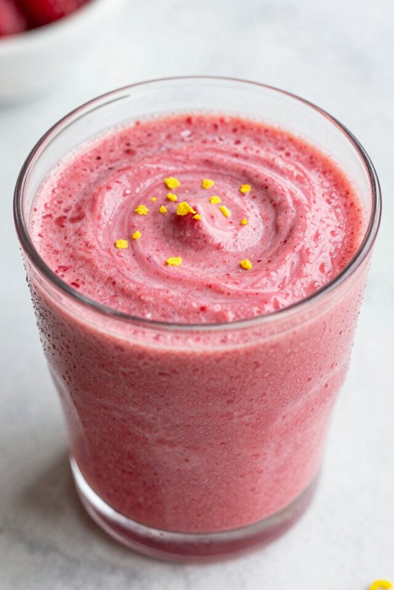 blend creamy raspberry lemon smoothie