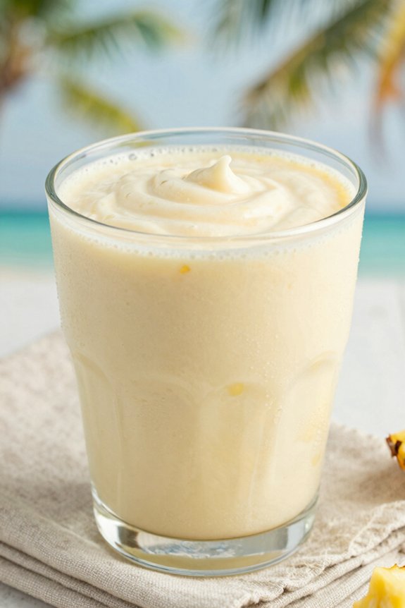 blend creamy tropical smoothie