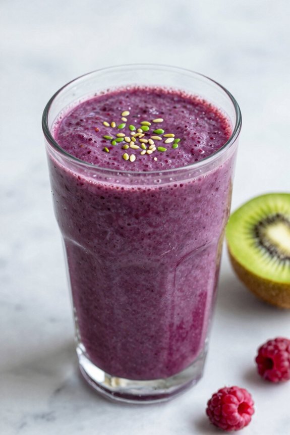 blend fruits with orange juice