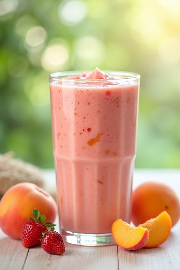 blend fruits with yogurt