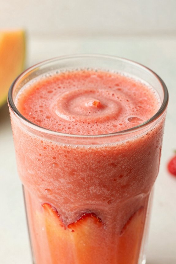 blend fruits with yogurt