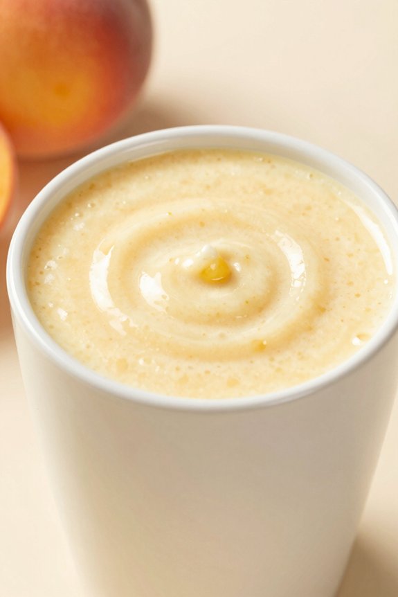 blend honey peach banana