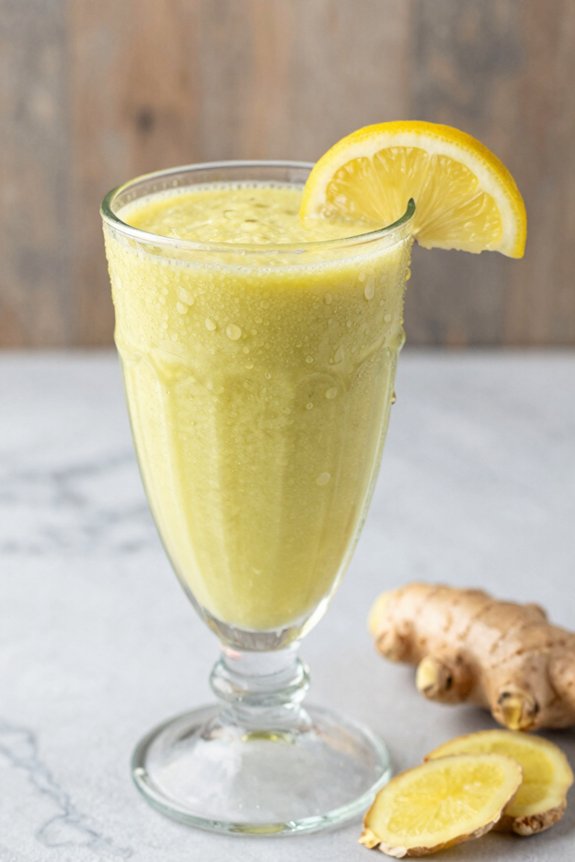 blend lemonade ginger ice