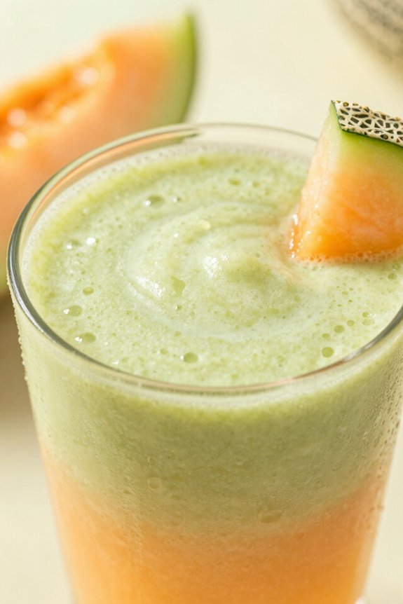 blend melons with banana