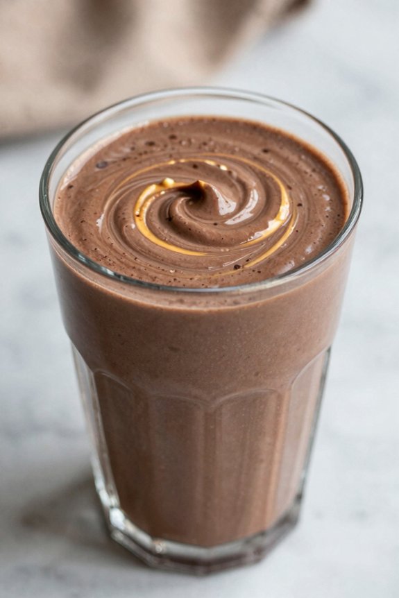 blend milk peanut butter