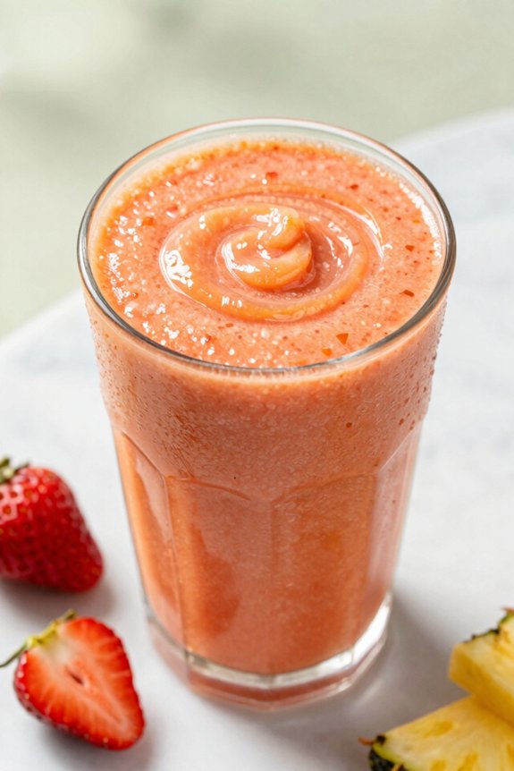 blend orange juice fruits