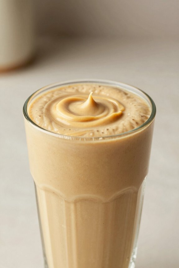 blend peanut butter bananas