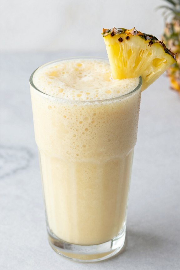 blend pineapple with milk