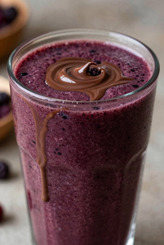 blend smoothie to desired consistency