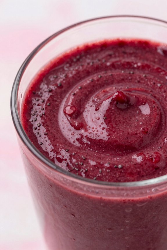 blend tart berries smoothly