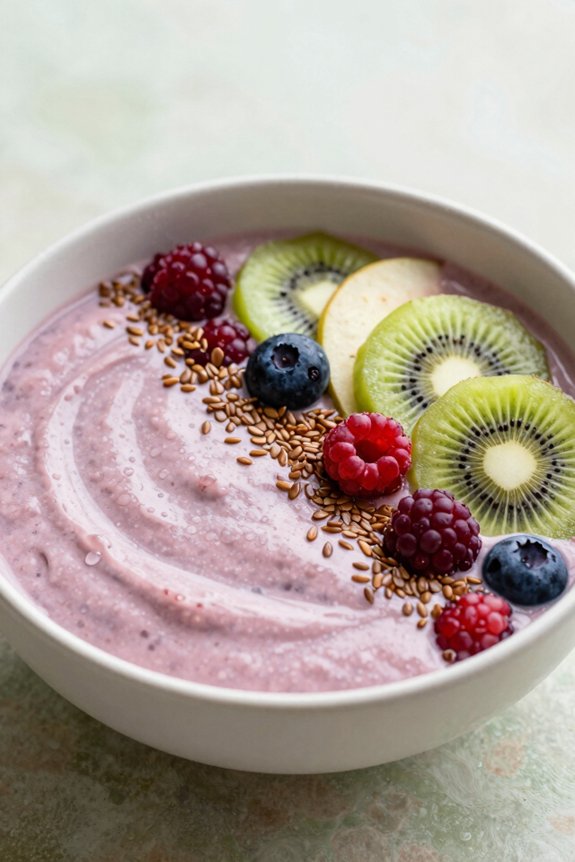blend yogurt fruits berries