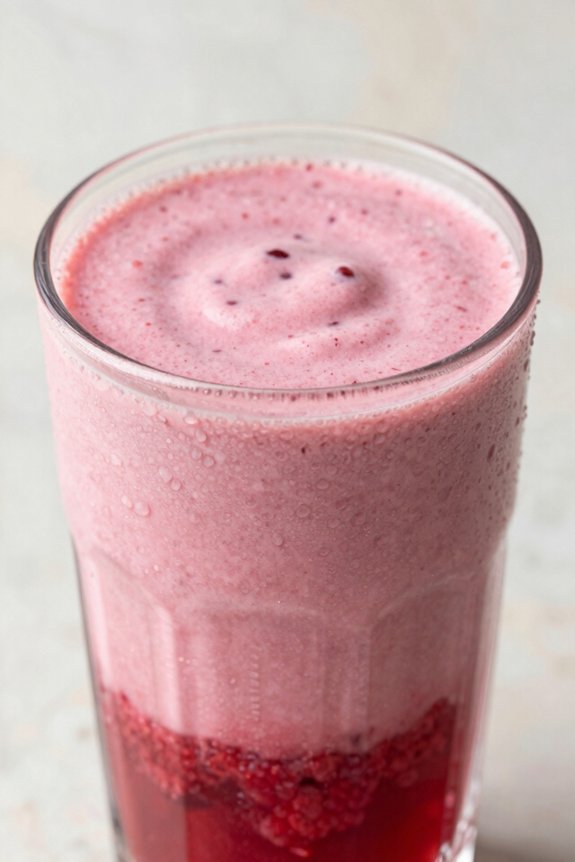 blend yogurt protein raspberries