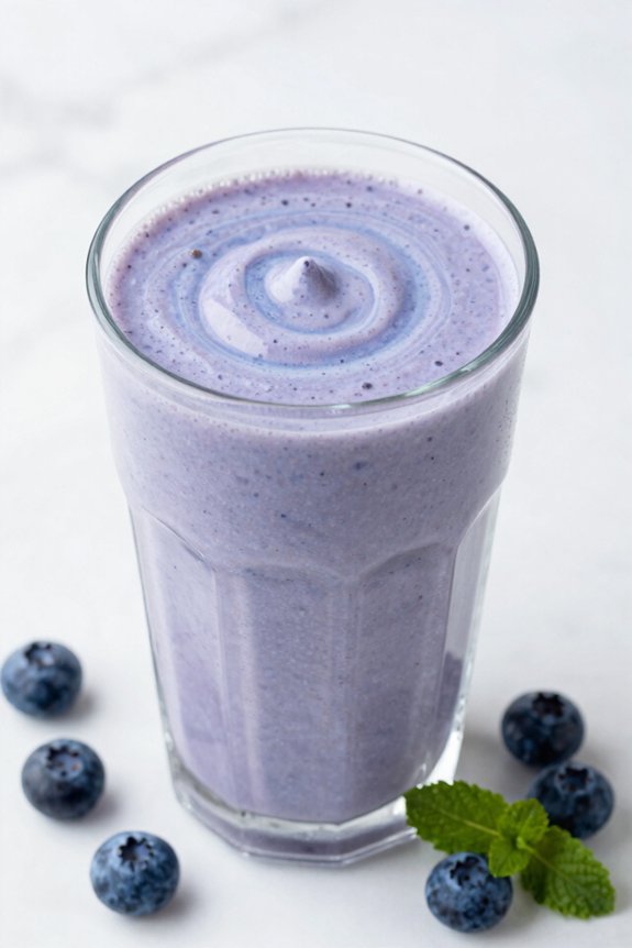 blueberry yogurt low fat smoothie