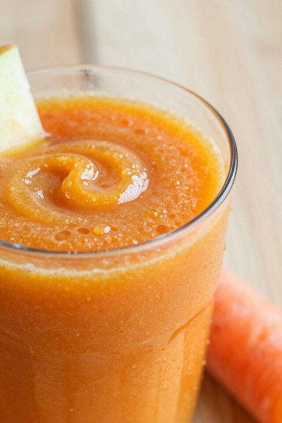 chilled juice blends carrots smoothly