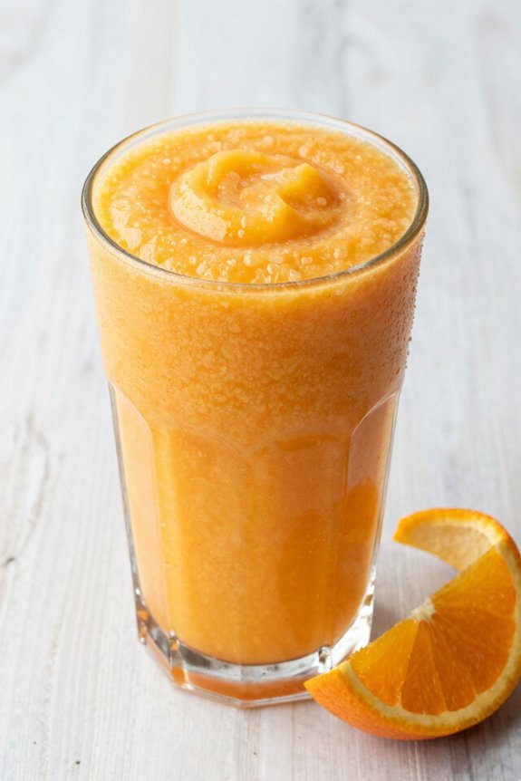 chilled orange fruit blends
