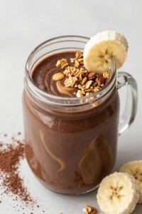 chocolate smoothie with soy