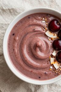 coconut berry blended beverage