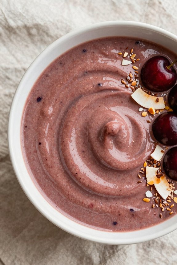 coconut berry blended beverage