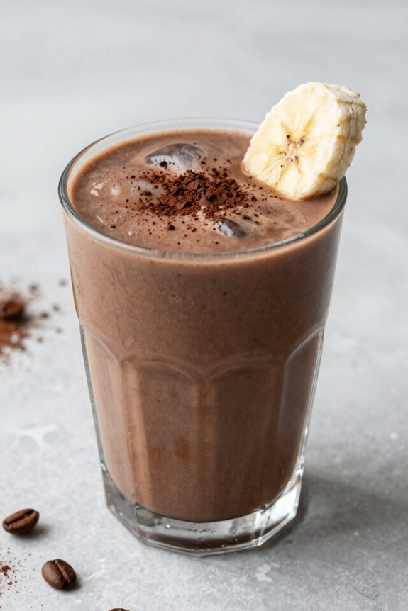 coffee flavored chocolate smoothie