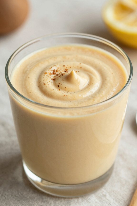 creamy apple peanut butter smoothie
