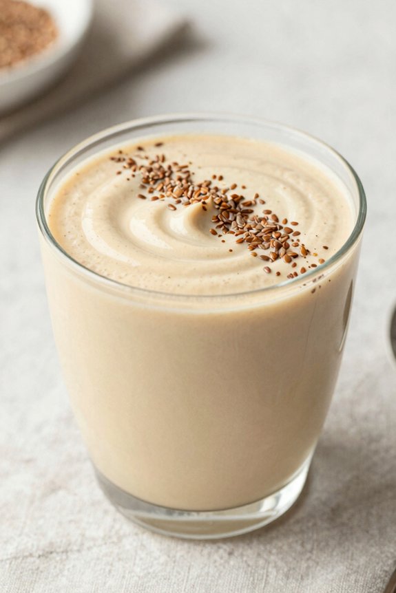 creamy banana almond smoothie