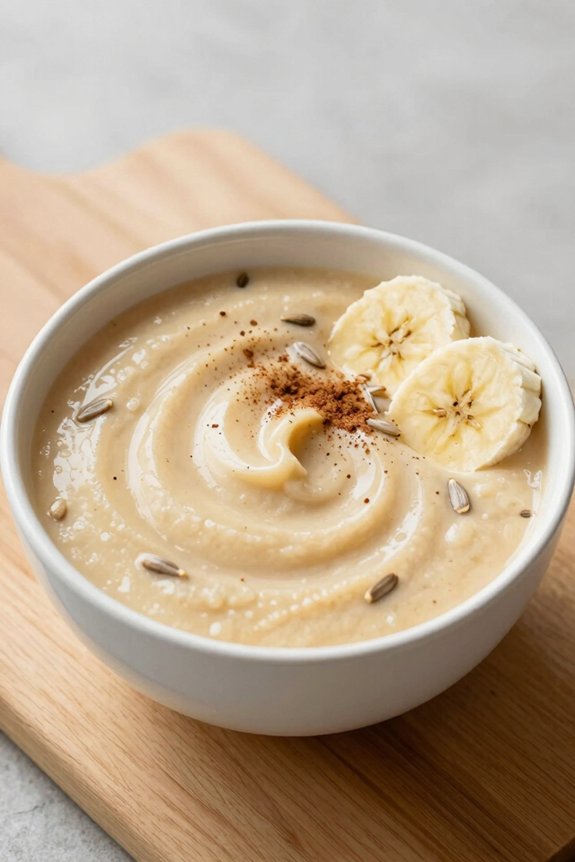 creamy banana beverage blend