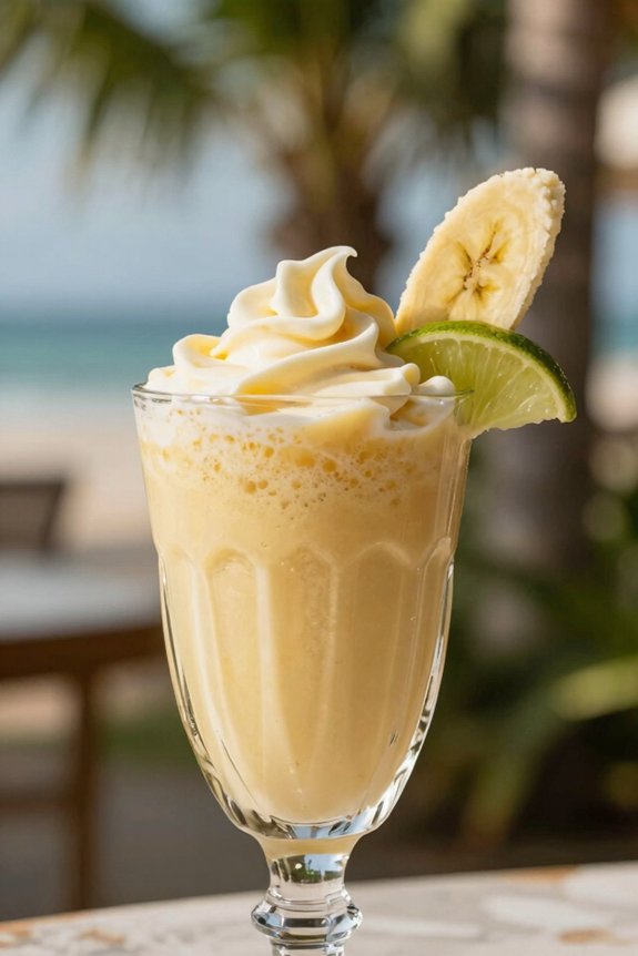 creamy banana daiquiri smoothie