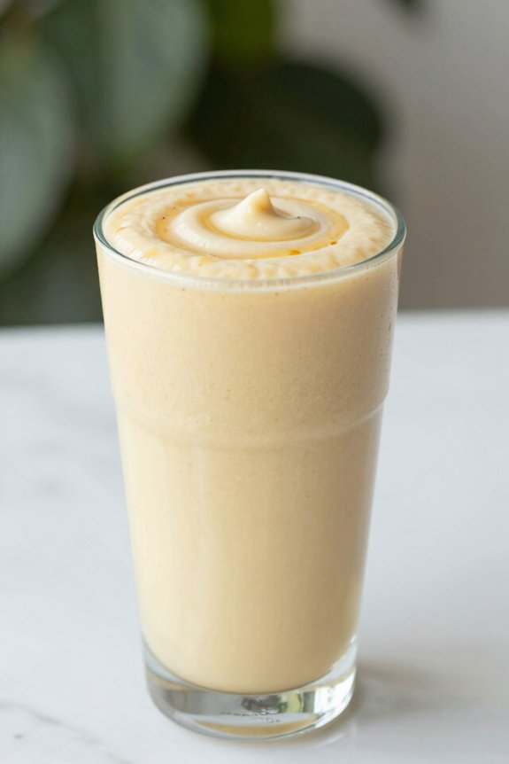 creamy banana ginger smoothie